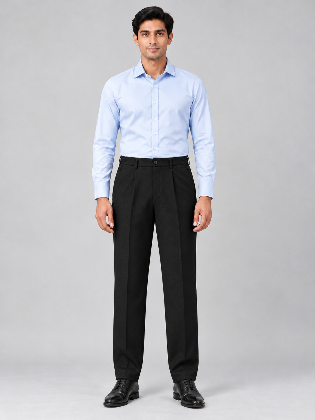 Korean Comfort Fit Pants in Black
