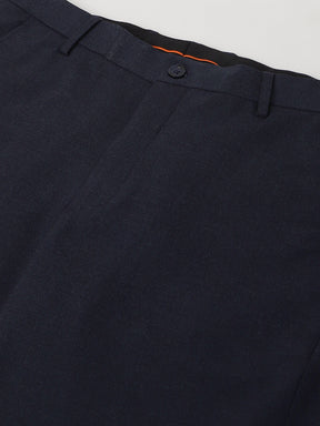 Formal 4 way Stretch Trousers in Mel Blue- Slim Fit