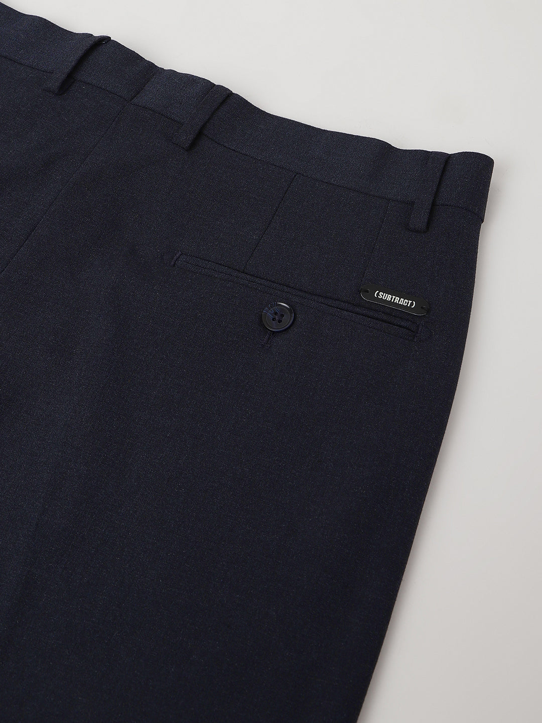 Formal 4 way Stretch Trousers in Mel Blue- Slim Fit