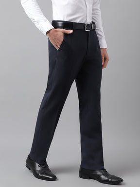 Formal 4 way Stretch Trousers in Mel Blue- Slim Fit