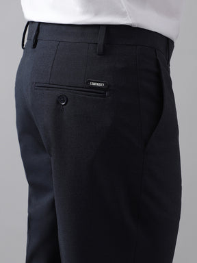 Formal 4 way Stretch Trousers in Mel Blue- Slim Fit