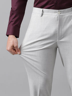 Formal 4 way Stretch Trousers in Lunar Grey - Slim Fit