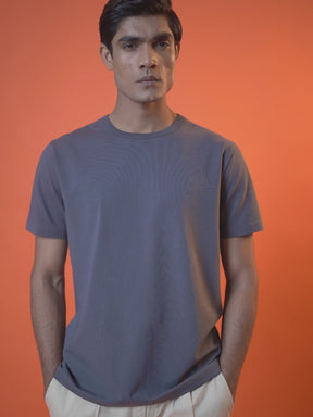 4-Way Stretch T-Shirt in Dark Grey