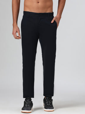 Organic Cotton Stretch Chino in Navy Blue- Slim Fit