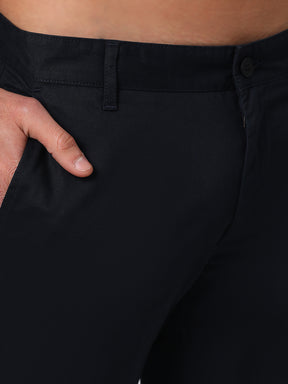 Organic Cotton Stretch Chino in Navy Blue- Slim Fit