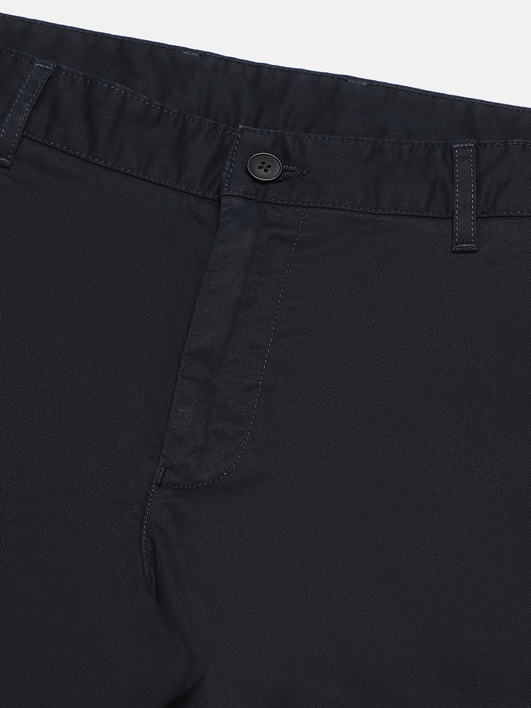 Organic Cotton Stretch Chino in Navy Blue- Slim Fit