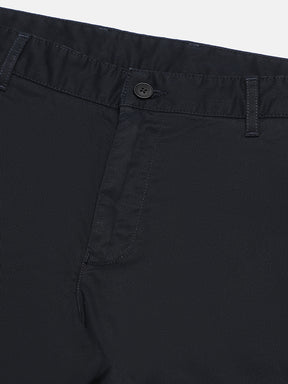 Organic Cotton Stretch Chino in Navy Blue- Slim Fit