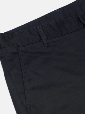 Organic Cotton Stretch Chino in Navy Blue- Slim Fit