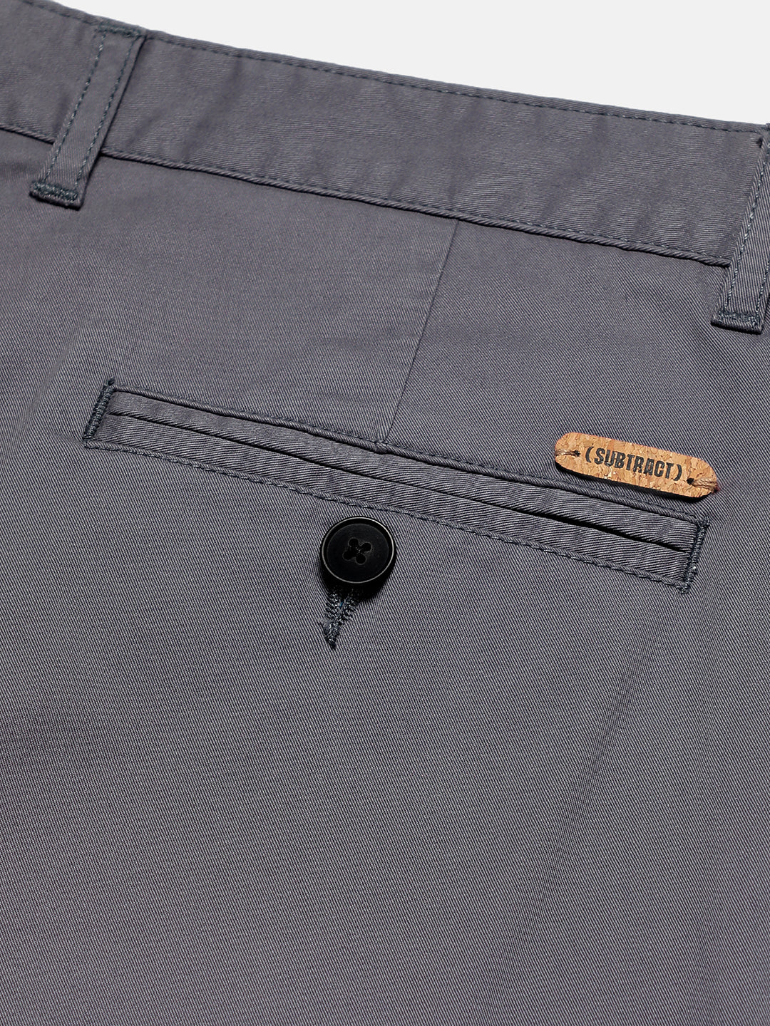 Organic Cotton Stretch Chino in Slate Grey- Slim Fit