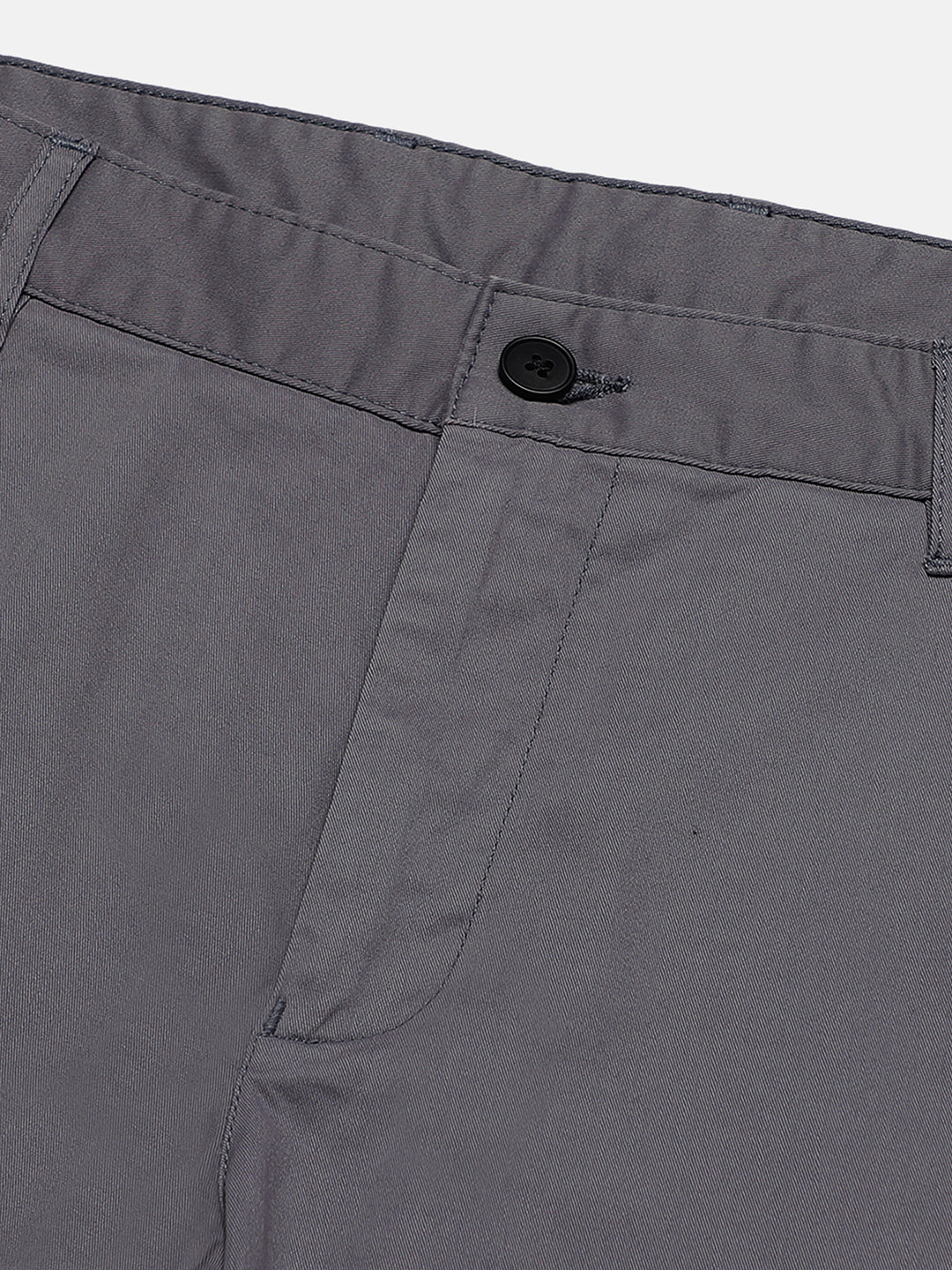 Organic Cotton Stretch Chino in Slate Grey- Slim Fit