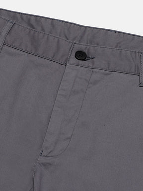 Organic Cotton Stretch Chino in Slate Grey- Slim Fit