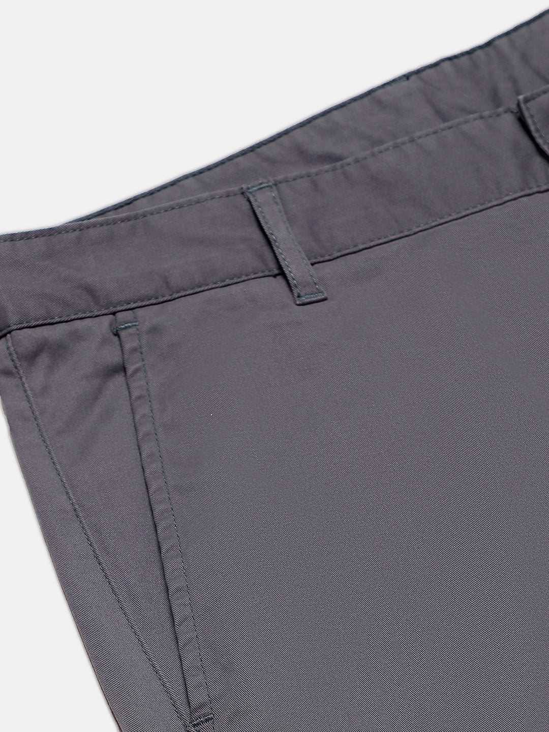 Organic Cotton Stretch Chino in Slate Grey- Slim Fit