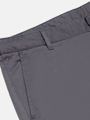 Organic Cotton Stretch Chino in Slate Grey- Slim Fit