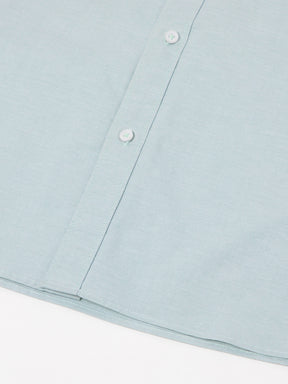 Yarn Dyed Oxford Shirt in Mint Green- Slim Fit