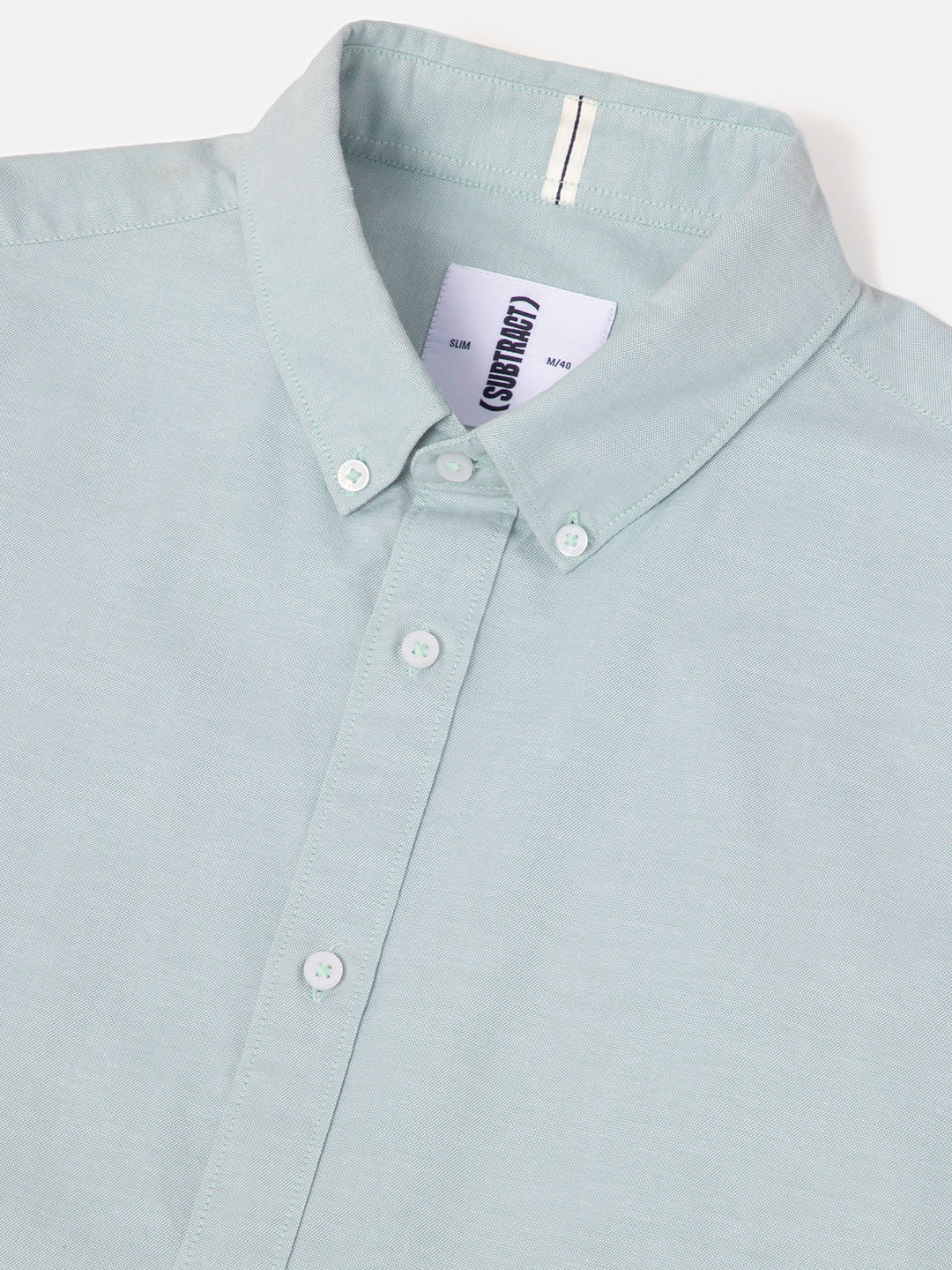 2 Way Stretch Oxford Shirt in Mint Green- Slim Fit